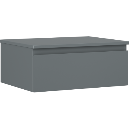 Mexen Orio Badezimmerschrank 60 cm mit Waschtischplatte, 1 Schublade, mattes Graphit - 91A10-06023-1-BFC66