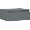 Mexen Orio Badezimmerschrank 60 cm mit Waschtischplatte, 1 Schublade, mattes Graphit - 91A10-06023-1-BFC66