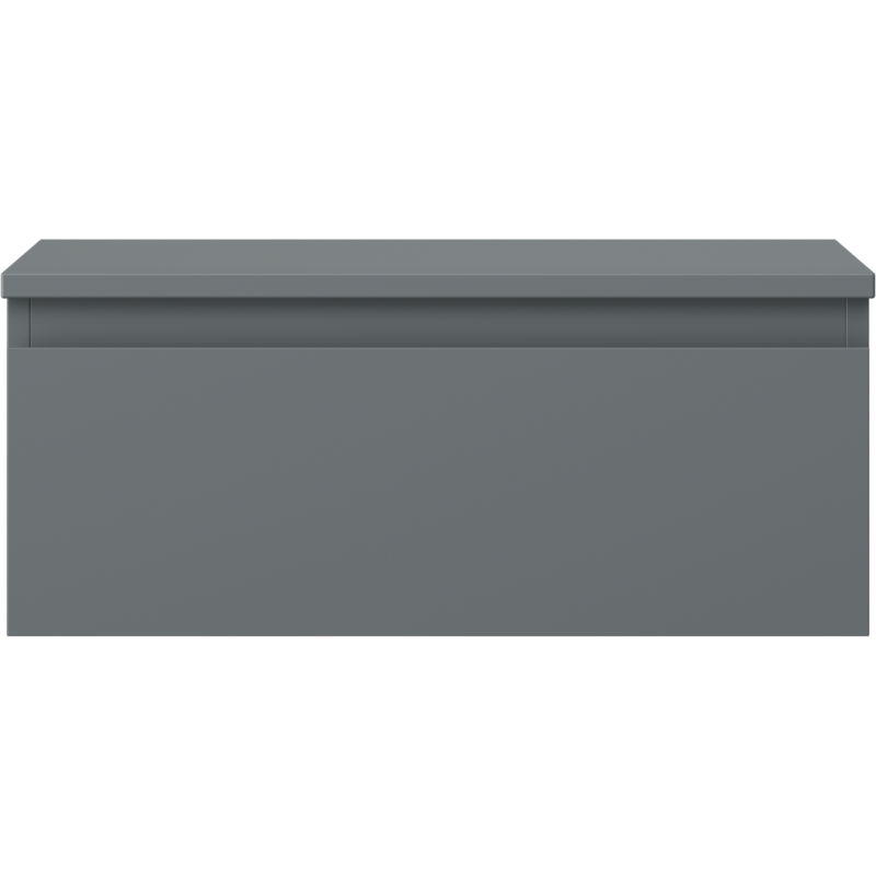 Mexen Orio Badezimmerschrank 60 cm mit Waschtischplatte, 1 Schublade, mattes Graphit - 91A10-06023-1-BFC66