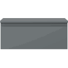 Mexen Orio Badezimmerschrank 60 cm mit Waschtischplatte, 1 Schublade, mattes Graphit - 91A10-06023-1-BFC66
