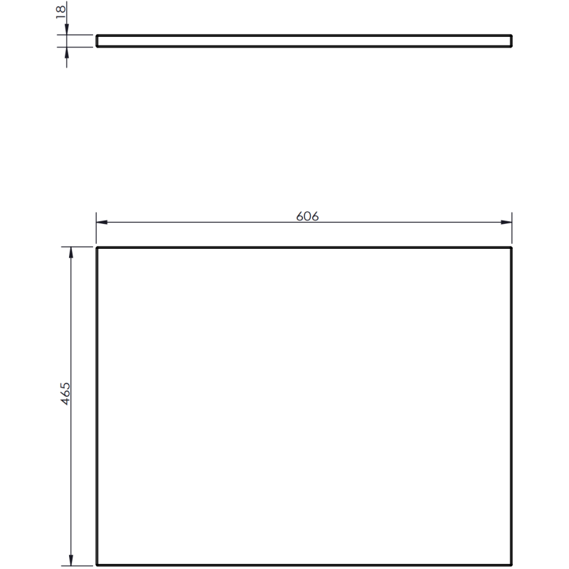 Mexen Orio Badezimmerschrank 60 cm mit Arbeitsplatte, 1 Schublade, schwarz matt - 91A10-06023-1-BFC71
