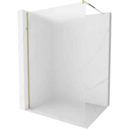 Mexen Kioto Duschwand Walk-in 110 x 200 cm, Frost 8 mm, Gold - 800-110-101-50-30
