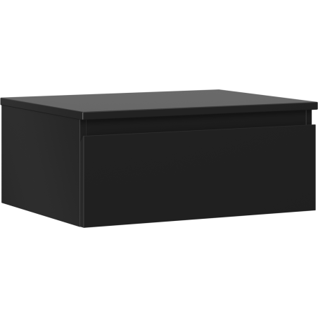 Mexen Orio Badezimmerschrank 60 cm mit Arbeitsplatte, 1 Schublade, schwarz matt - 91A10-06023-1-BFC71