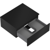 Mexen Orio Badezimmerschrank 60 cm mit Arbeitsplatte, 1 Schublade, schwarz matt - 91A10-06023-1-BFC71