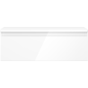 Mexen Orio Badezimmerschrank für Waschtisch 70 cm mit Platte, 1 Schublade, Weiß Glanz - 91A10-07023-1-BFC00