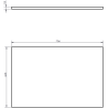 Mexen Orio Badezimmerschrank für Waschtisch 70 cm mit Platte, 1 Schublade, Weiß Glanz - 91A10-07023-1-BFC00