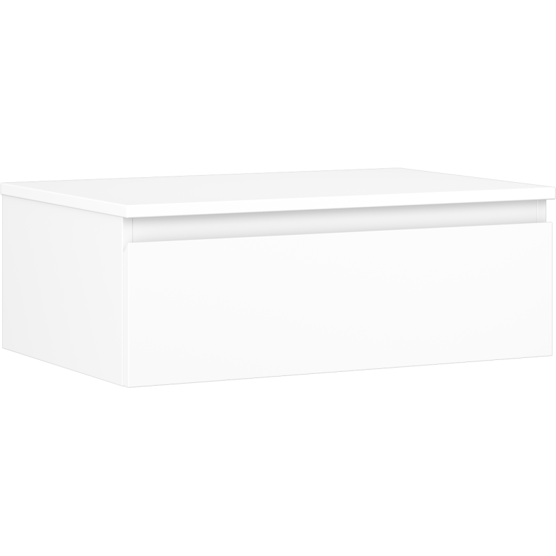 Mexen Orio Badezimmerschrank unter dem Waschbecken 70 cm mit Arbeitsplatte, 1 Schublade, weiß matt - 91A10-07023-1-BFC01