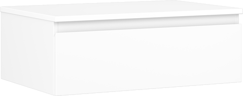 Mexen Orio Badezimmerschrank unter dem Waschbecken 70 cm mit Arbeitsplatte, 1 Schublade, weiß matt - 91A10-07023-1-BFC01