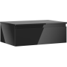 Mexen Orio Badmöbel Unterschrank 70 cm mit Arbeitsplatte, 1 Schublade, schwarz glänzend - 91A10-07023-1-BFC70