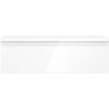 Mexen Orio Badezimmerschrank unter Waschbecken 80 cm mit Platte, 1 Schublade, weiß Hochglanz - 91A10-08023-1-BFC00