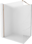 Mexen Kioto Duschwand Walk-in 120 x 200 cm, Frost 8 mm, Roségold - 800-120-101-60-30