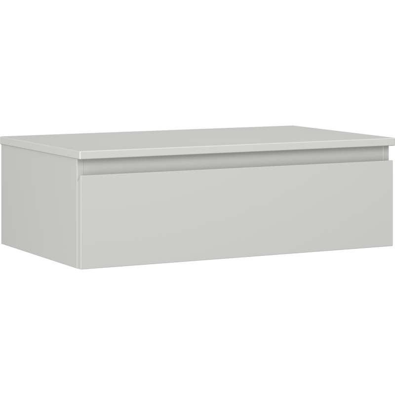 Mexen Orio Badezimmer-Unterschrank 80 cm mit Arbeitsplatte, 1 Schublade, grau matt - 91A10-08023-1-BFC62