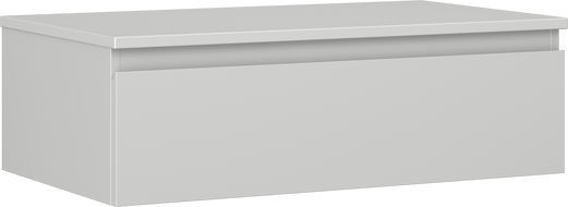 Mexen Orio Badezimmer-Unterschrank 80 cm mit Arbeitsplatte, 1 Schublade, grau matt - 91A10-08023-1-BFC62