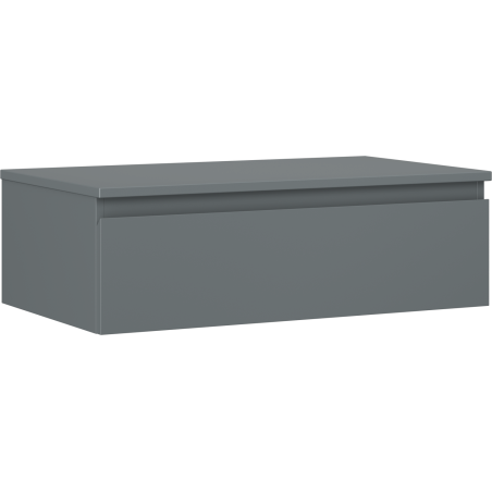 Mexen Orio Badezimmerschrank 80 cm mit Arbeitsplatte, 1 Schublade, Graphit matt - 91A10-08023-1-BFC66