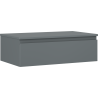 Mexen Orio Badezimmerschrank 80 cm mit Arbeitsplatte, 1 Schublade, Graphit matt - 91A10-08023-1-BFC66