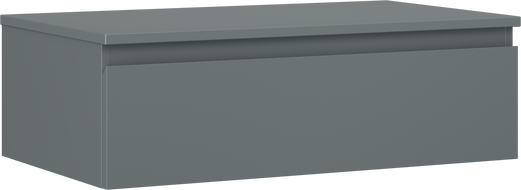 Mexen Orio Badezimmerschrank 80 cm mit Arbeitsplatte, 1 Schublade, Graphit matt - 91A10-08023-1-BFC66