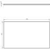 Mexen Orio 80 cm Badezimmerschrank mit Arbeitsplatte, 1 Schublade, Schwarz Glanz - 91A10-08023-1-BFC70