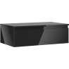 Mexen Orio 80 cm Badezimmerschrank mit Arbeitsplatte, 1 Schublade, Schwarz Glanz - 91A10-08023-1-BFC70