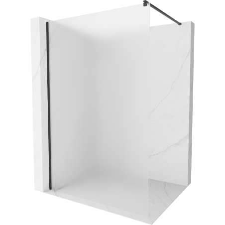 Mexen Kioto Duschwand Walk-in 90 x 200 cm, matt 8 mm, schwarz - 800-090-101-70-30