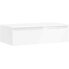 Mexen Orio Badezimmerschrank unter dem Waschbecken 90 cm mit Arbeitsplatte, 1 Schublade, weiß glänzend - 91A10-09023-1-BFC00