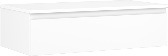 Mexen Orio Badezimmerschrank 90 cm mit Arbeitsplatte, 1 Schublade, weiß matt - 91A10-09023-1-BFC01