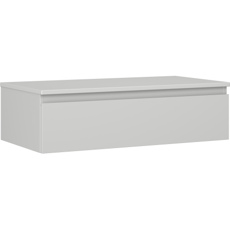 Mexen Orio Badezimmerschrank Unterschrank 90 cm mit Arbeitsplatte, 1 Schublade, graue Matte - 91A10-09023-1-BFC62
