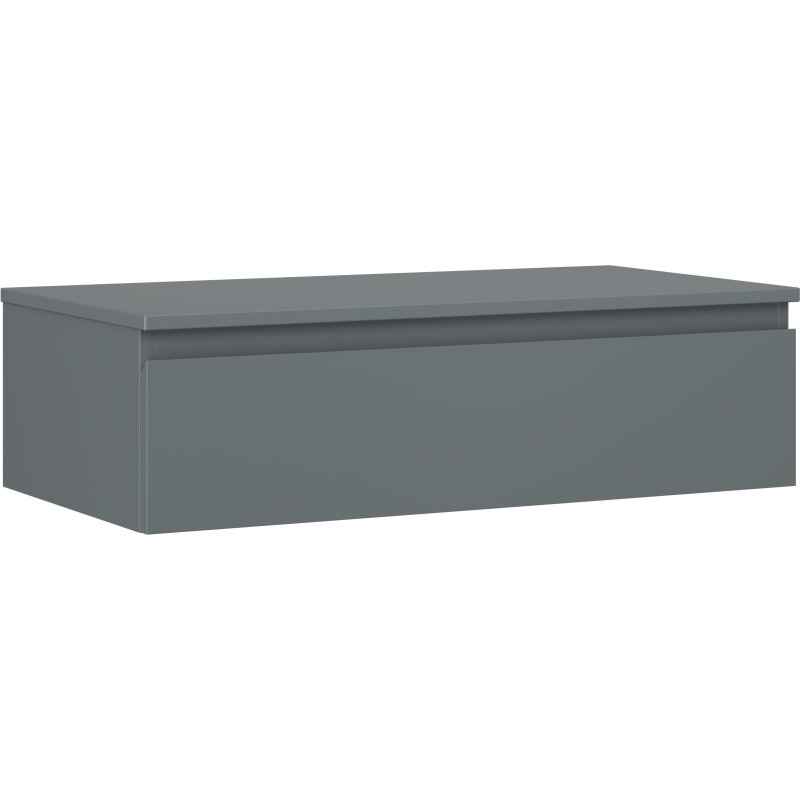 Mexen Orio Badschrank unter dem Waschbecken 90 cm mit Platte, 1 Schublade, Graphit matt - 91A10-09023-1-BFC66