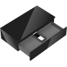 Mexen Orio Badezimmerschrank unter dem Waschbecken 90 cm mit Arbeitsplatte, 1 Schublade, schwarz glänzend - 91A10-09023-1-BFC70