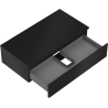 Mexen Orio Badezimmer-Unterschrank 90 cm mit Arbeitsplatte, 1 Schublade, schwarz matt - 91A10-09023-1-BFC71