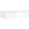 Mexen Orio Badezimmerschrank, 100 cm, mit Platte, 1 Schublade, weiße Hochglanz - 91A10-10023-1-BFC00