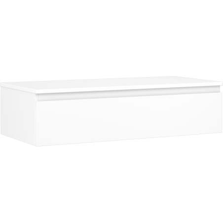 Mexen Orio Badezimmerschrank unter dem Waschbecken 100 cm mit Arbeitsplatte, 1 Schublade, weiß matt - 91A10-10023-1-BFC01