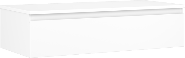 Mexen Orio Badezimmerschrank unter dem Waschbecken 100 cm mit Arbeitsplatte, 1 Schublade, weiß matt - 91A10-10023-1-BFC01