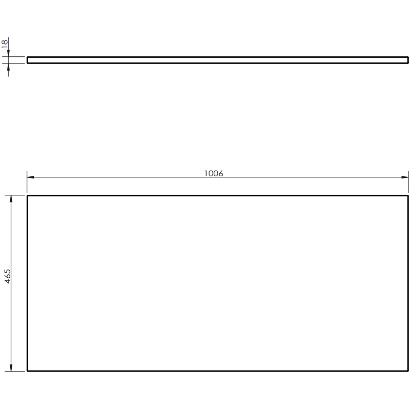 Mexen Orio Badezimmerschrank 100 cm mit Ablage, 1 Schublade, grau matt - 91A10-10023-1-BFC62