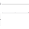 Mexen Orio Badezimmerschrank 100 cm mit Ablage, 1 Schublade, grau matt - 91A10-10023-1-BFC62