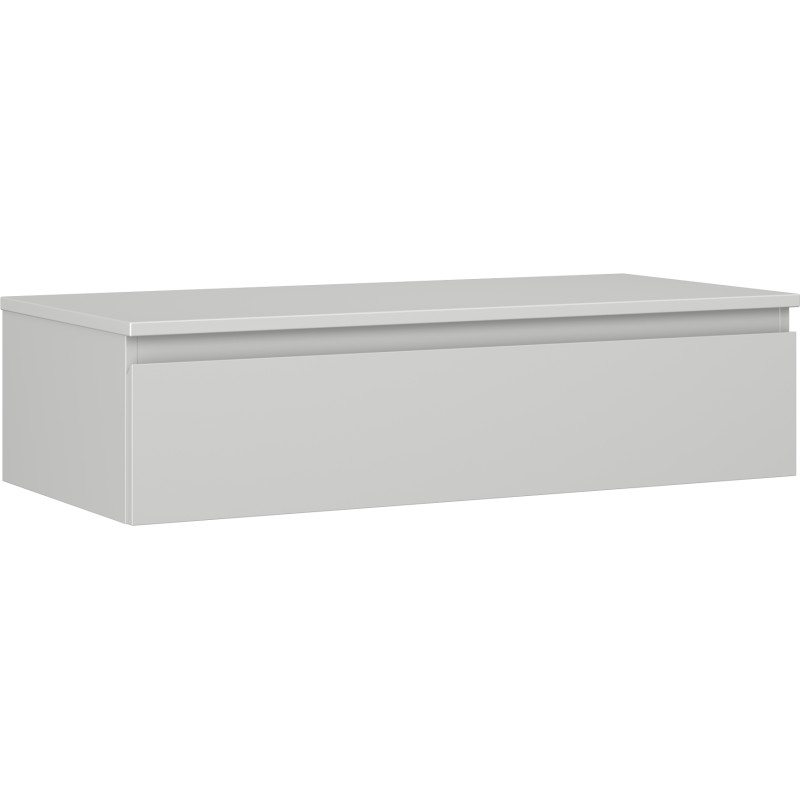 Mexen Orio Badezimmerschrank 100 cm mit Ablage, 1 Schublade, grau matt - 91A10-10023-1-BFC62