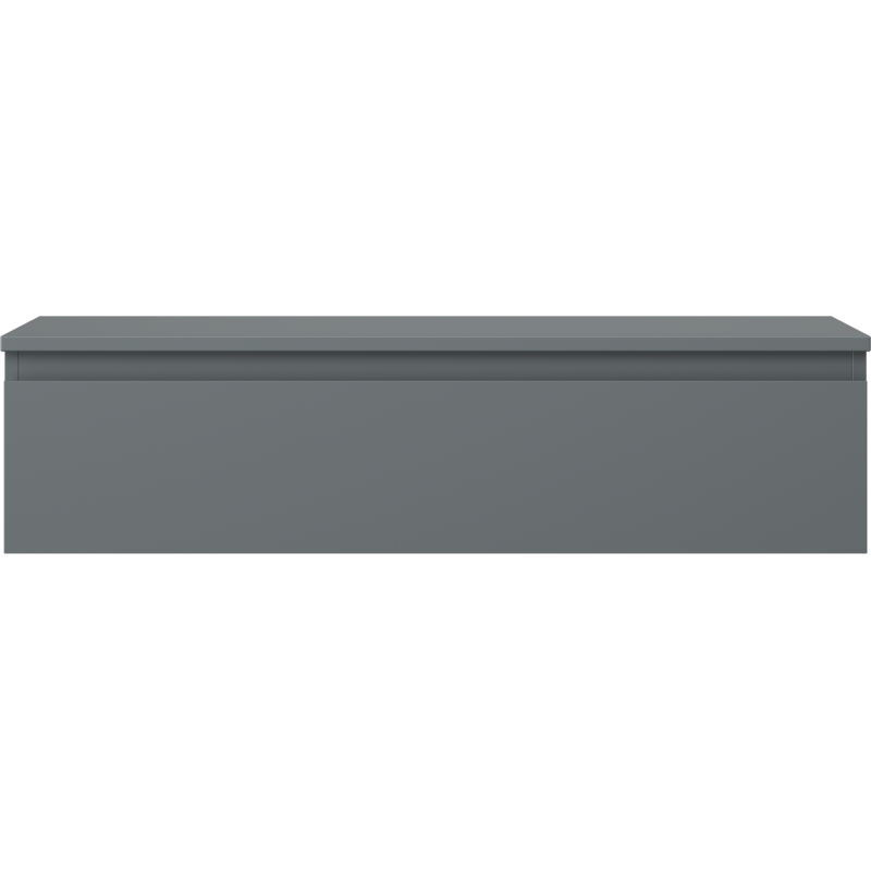 Mexen Orio Badezimmerunterschrank 100 cm mit Platte, 1 Schublade, mattes Graphit - 91A10-10023-1-BFC66