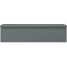 Mexen Orio Badezimmerunterschrank 100 cm mit Platte, 1 Schublade, mattes Graphit - 91A10-10023-1-BFC66
