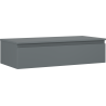 Mexen Orio Badezimmerunterschrank 100 cm mit Platte, 1 Schublade, mattes Graphit - 91A10-10023-1-BFC66