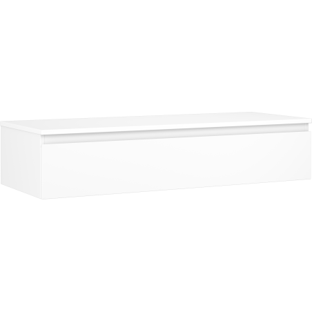 Mexen Orio Badezimmerunterschrank 120 cm mit Arbeitsplatte, 1 Schublade, weiß matt - 91A10-12023-1-BFC01