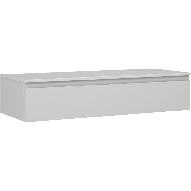 Mexen Orio Badezimmerschrank 120 cm mit Arbeitsplatte, 1 Schublade, grau matt - 91A10-12023-1-BFC62