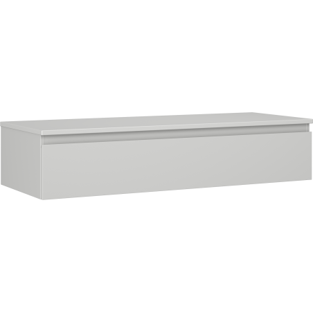 Mexen Orio Badezimmerschrank 120 cm mit Arbeitsplatte, 1 Schublade, grau matt - 91A10-12023-1-BFC62