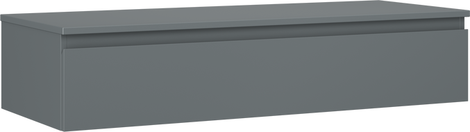 Mexen Orio Badezimmerunterschrank 120 cm mit Arbeitsplatte, 1 Schublade, Graphit matt - 91A10-12023-1-BFC66