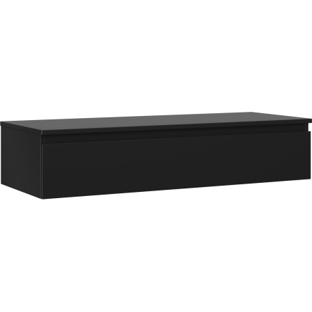 Mexen Orio Badezimmerunterschrank 120 cm mit Arbeitsplatte, 1 Schublade, schwarz matt - 91A10-12023-1-BFC71