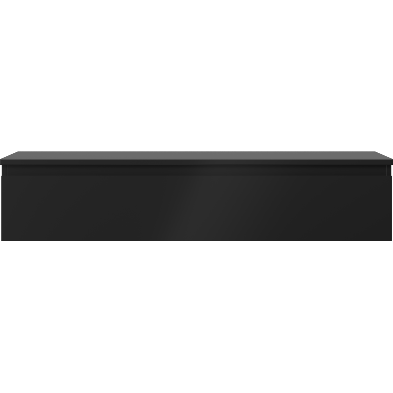 Mexen Orio Badezimmerunterschrank 120 cm mit Arbeitsplatte, 1 Schublade, schwarz matt - 91A10-12023-1-BFC71