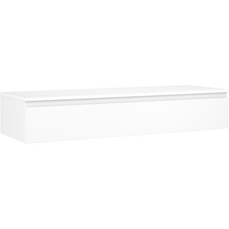 Mexen Orio Badezimmerschrank unter Waschbecken 140 cm mit Arbeitsplatte, 1 Schublade, weiß matt - 91A10-14023-1-BFC01