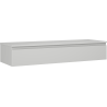 Mexen Orio Badezimmerschrank 140 cm mit Arbeitsplatte, 1 Schublade, Grau Matt - 91A10-14023-1-BFC62