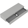 Mexen Orio Badezimmerschrank 140 cm mit Arbeitsplatte, 1 Schublade, Grau Matt - 91A10-14023-1-BFC62