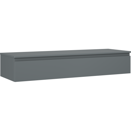 Mexen Orio Badezimmerschrank für Waschtisch 140 cm mit Arbeitsplatte, 1 Schublade, Graphit matt - 91A10-14023-1-BFC66