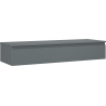 Mexen Orio Badezimmerschrank für Waschtisch 140 cm mit Arbeitsplatte, 1 Schublade, Graphit matt - 91A10-14023-1-BFC66