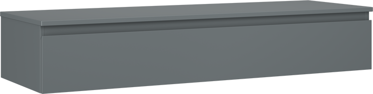 Mexen Orio Badezimmerschrank für Waschtisch 140 cm mit Arbeitsplatte, 1 Schublade, Graphit matt - 91A10-14023-1-BFC66